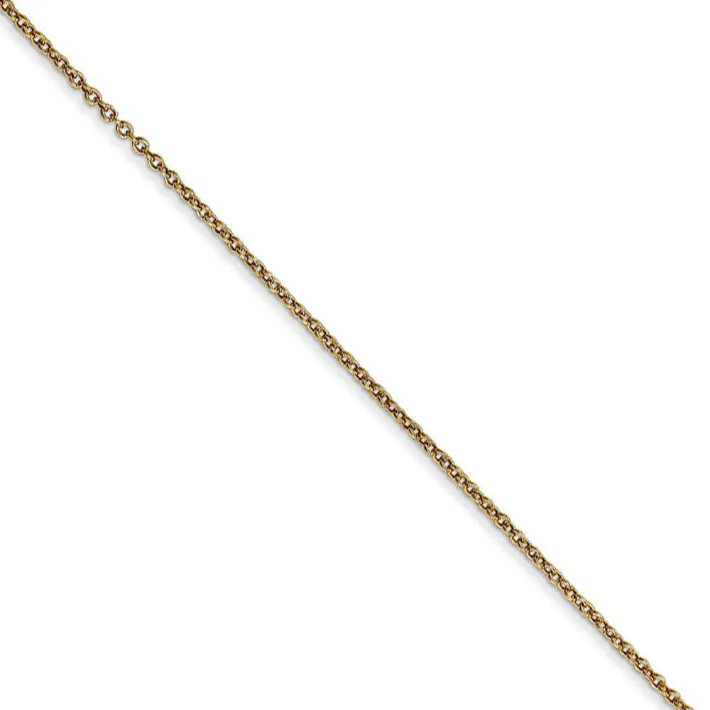 14k Yellow Gold Daddy's Girl Heart and Banner Necklace