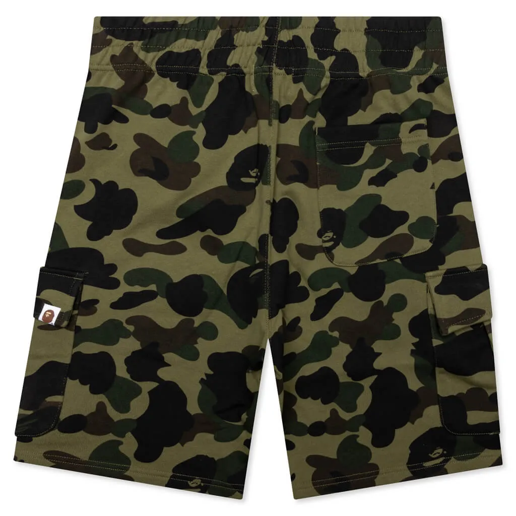 1st Camo 6 Pocket Sweat Shorts - Green