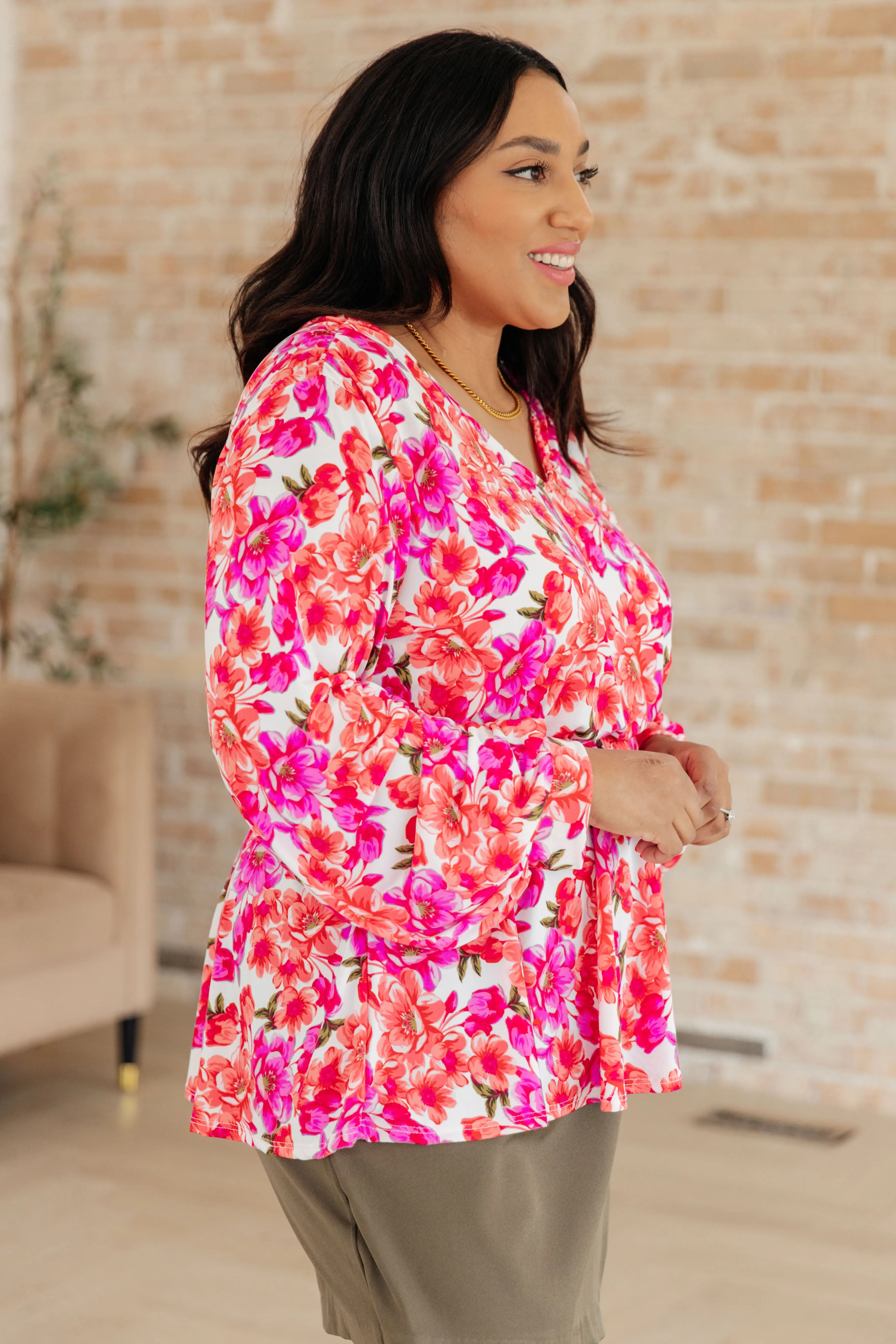 Aubrielle Floral Peplum