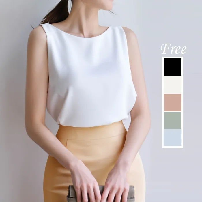 BADDIARY  |Casual Style Sleeveless Plain Office Style Formal Style