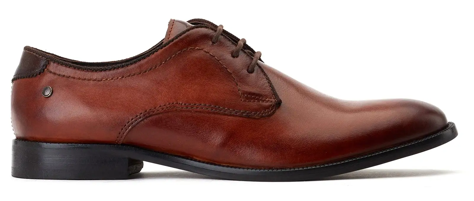 Base London Bertie Mens Leather Lace Up Derby Shoe