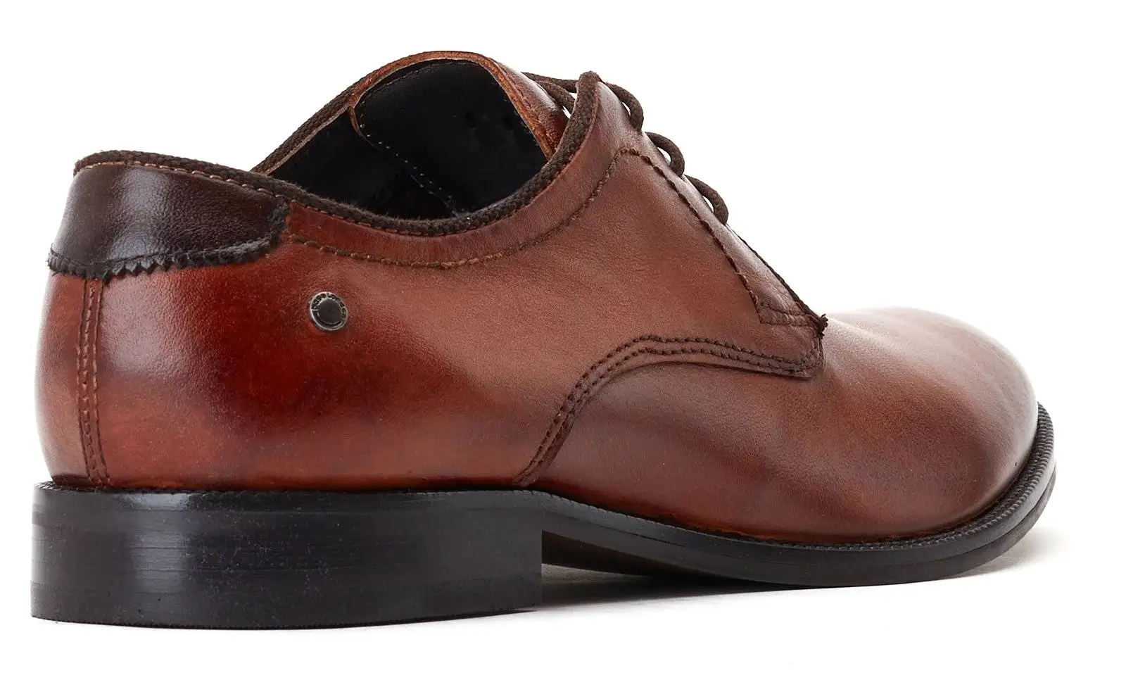 Base London Bertie Mens Leather Lace Up Derby Shoe