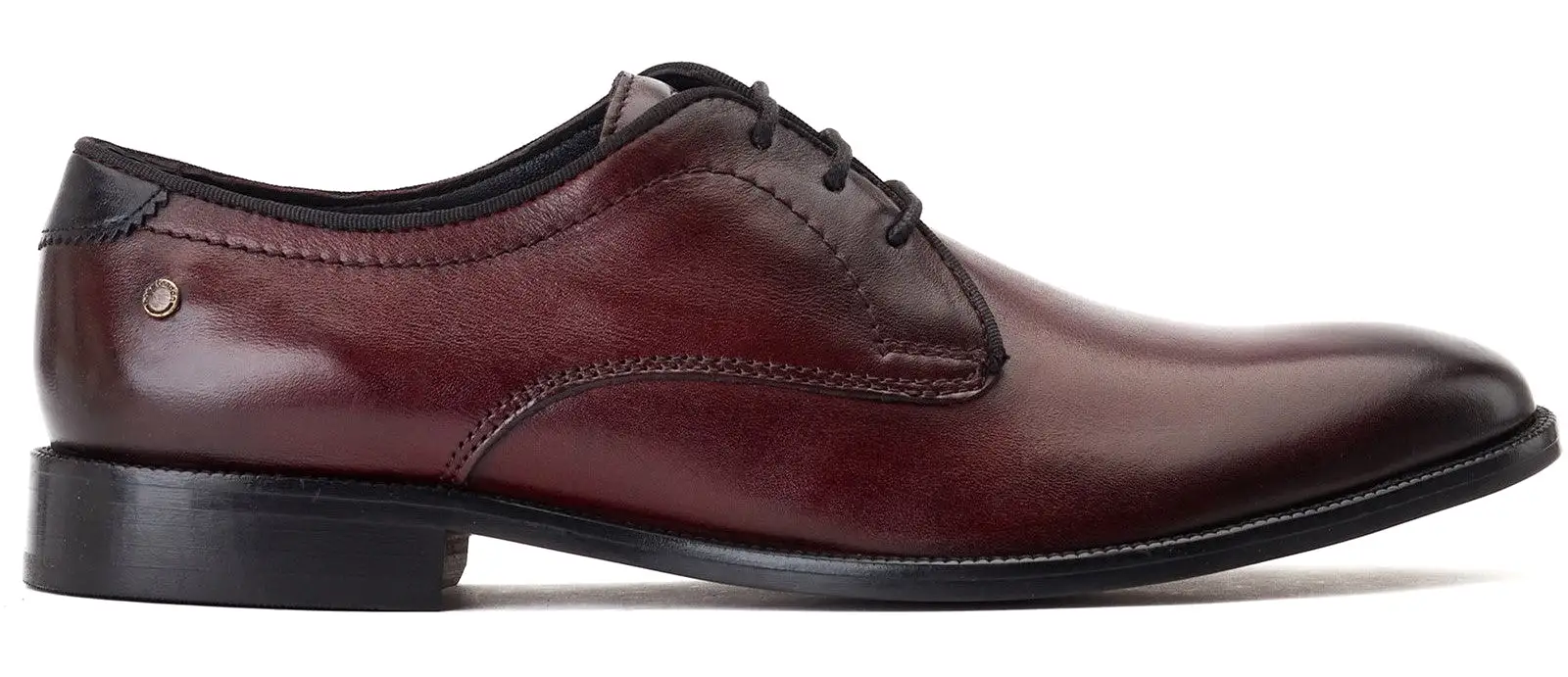 Base London Bertie Mens Leather Lace Up Derby Shoe