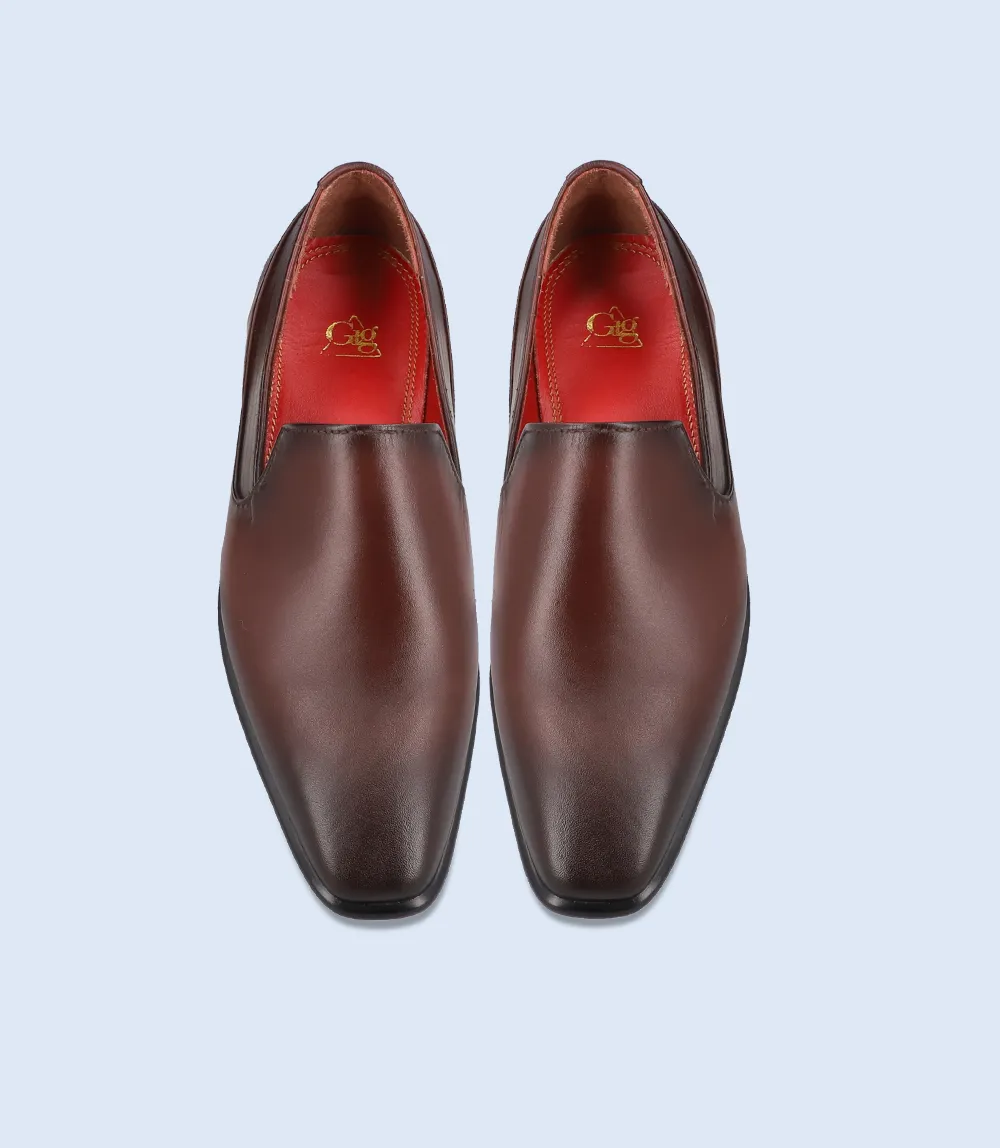 BM5241-DARKBROWN-Men Formal Slip-on's