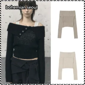 Bohemian Seoul  |Casual Style Long Sleeves Plain Party Style Office Style