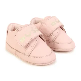 Boss Sneaker Infant Logo Strap Pink