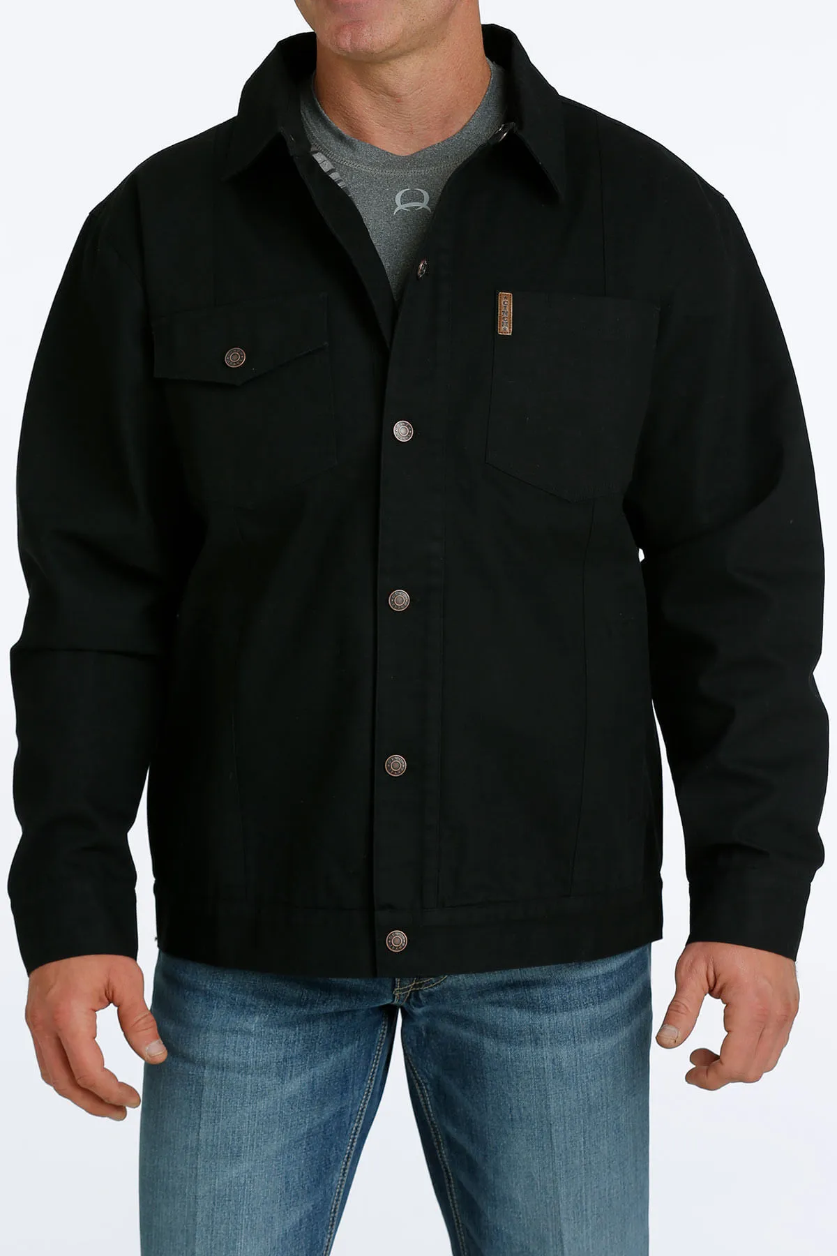 Cinch Mens Black Canvas Jacket