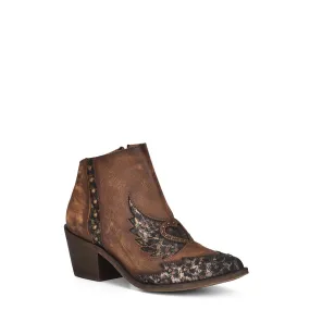 Corral Womens Brown Studded Bootie Boots