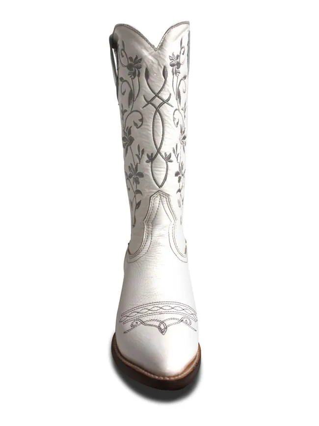 Corral Womens White Patent Leather Boots