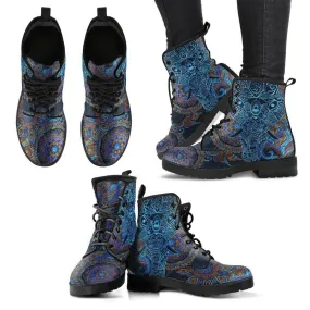 Elephant Mandala Women's Leather Boots