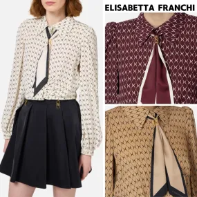 ELISABETTA FRANCHI  |Casual Style Long Sleeves Party Style Office Style