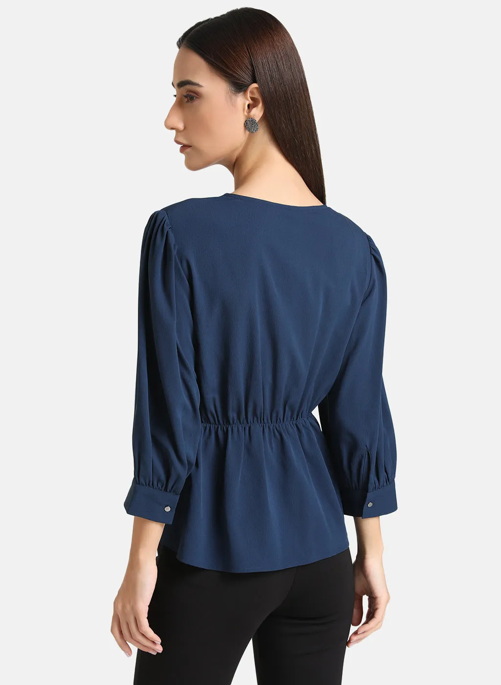 Embellished Top With Peplum