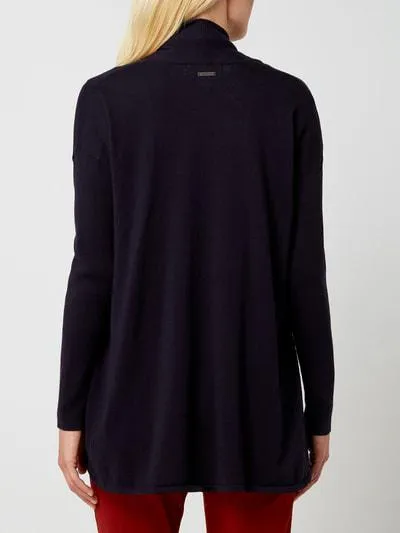 Esprit Organic Open Sweater Cardigan in Navy