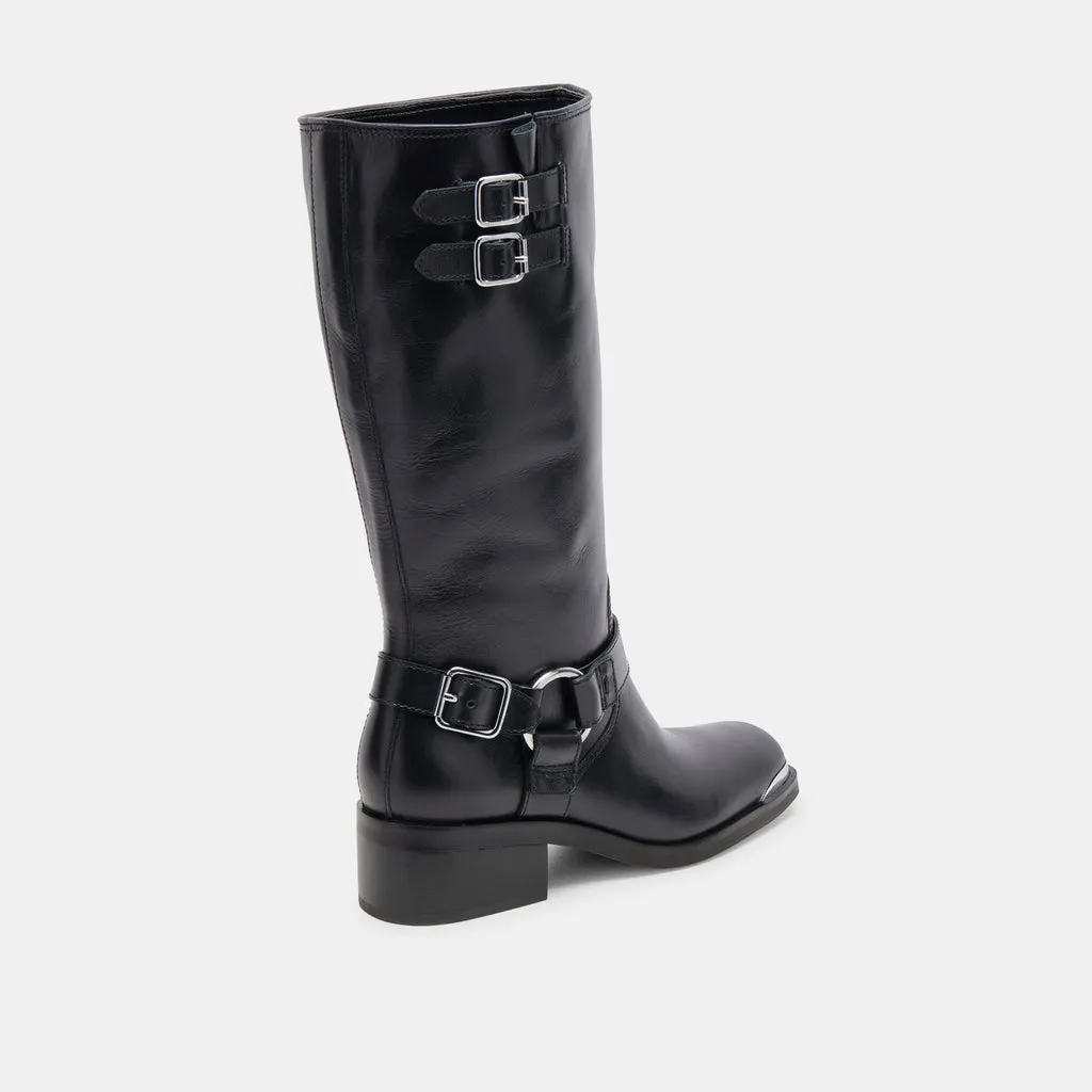 EVI BOOTS BLACK LEATHER– Dolce Vita 6955683151938