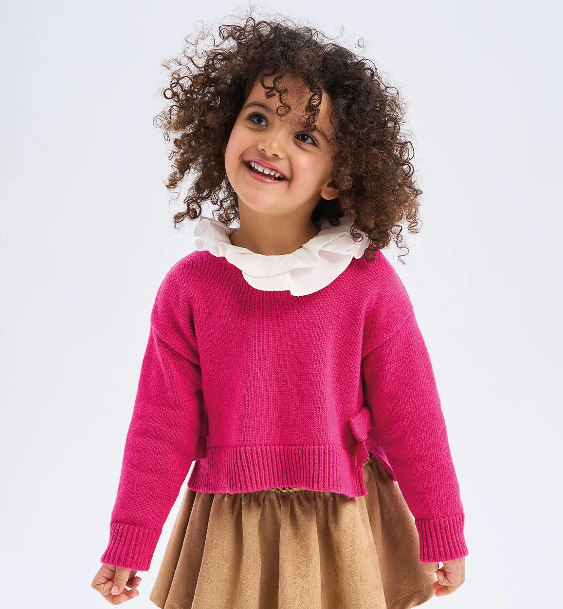 Girl sweater with bows