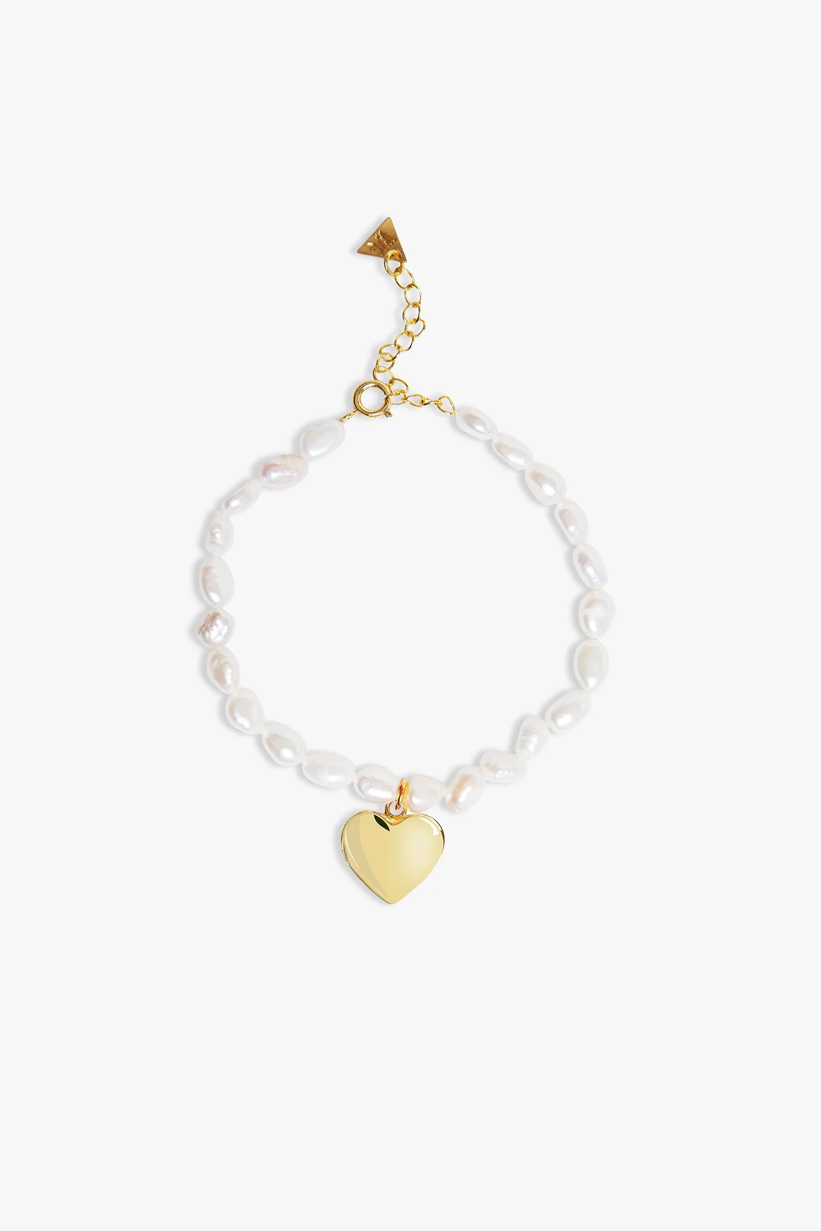 Heart And Pearl Dating Bracelet