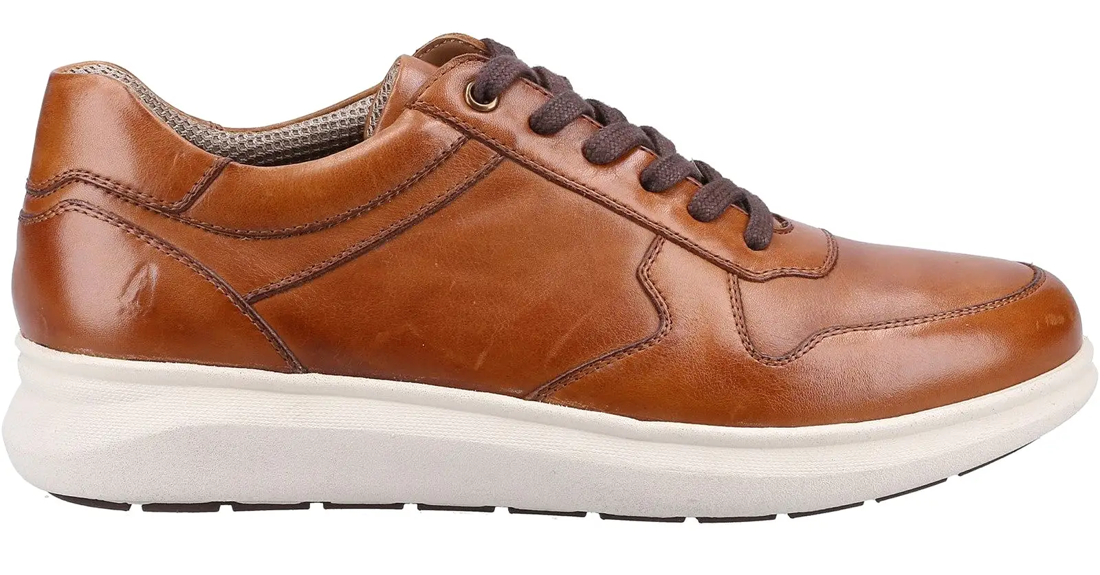 Hush Puppies Braxton Mens Leather Lace Up Trainer