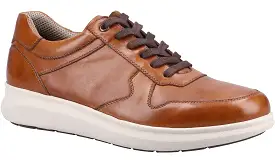 Hush Puppies Braxton Mens Leather Lace Up Trainer