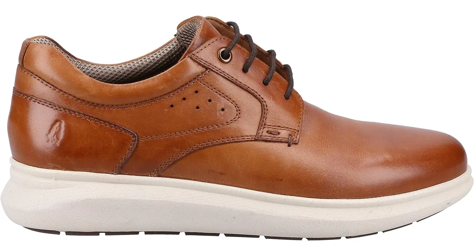 Hush Puppies Brett Mens Leather Lace Up Trainer