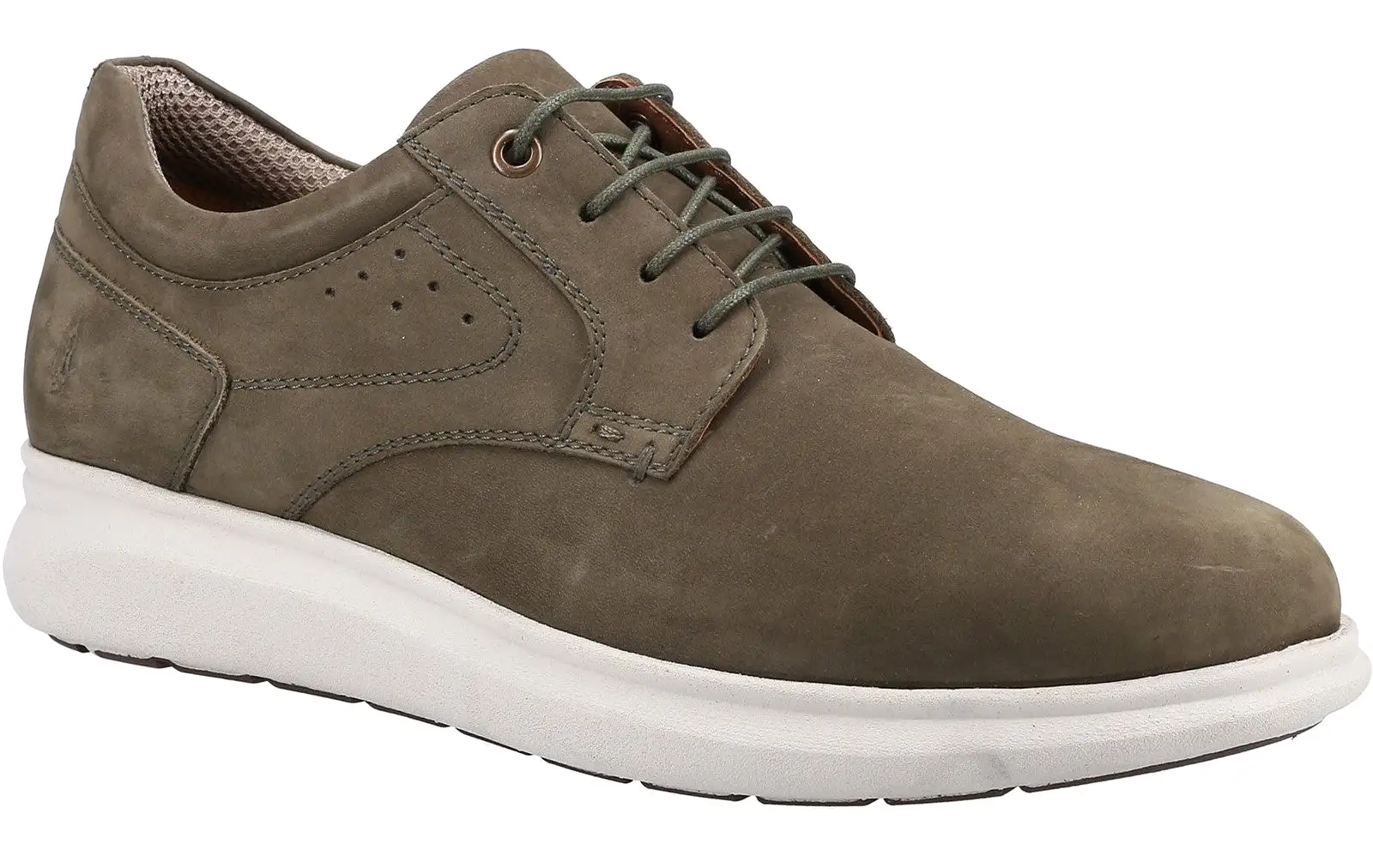 Hush Puppies Brett Mens Leather Lace Up Trainer