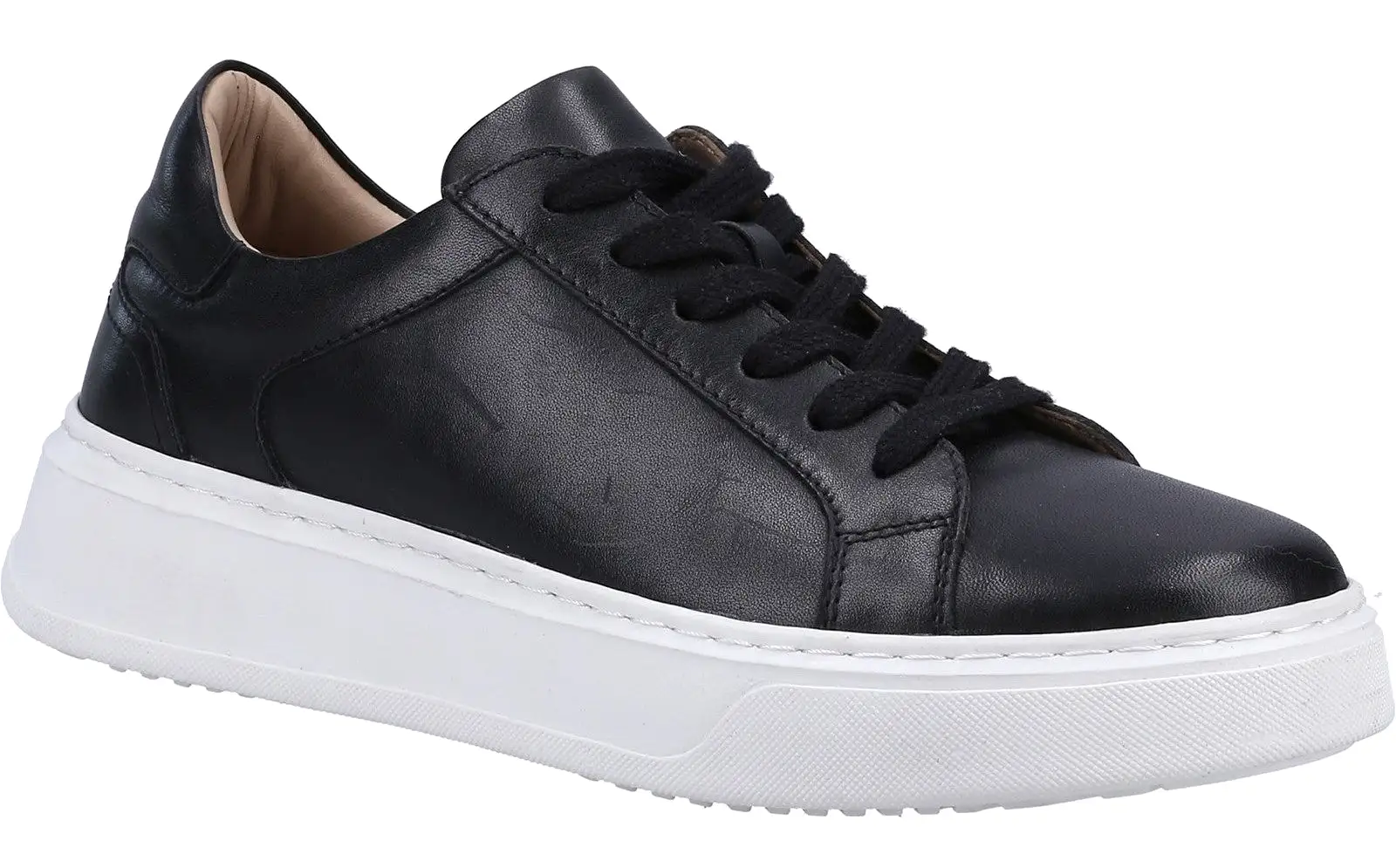 Hush Puppies Camille Womens Leather Lace Up Trainer