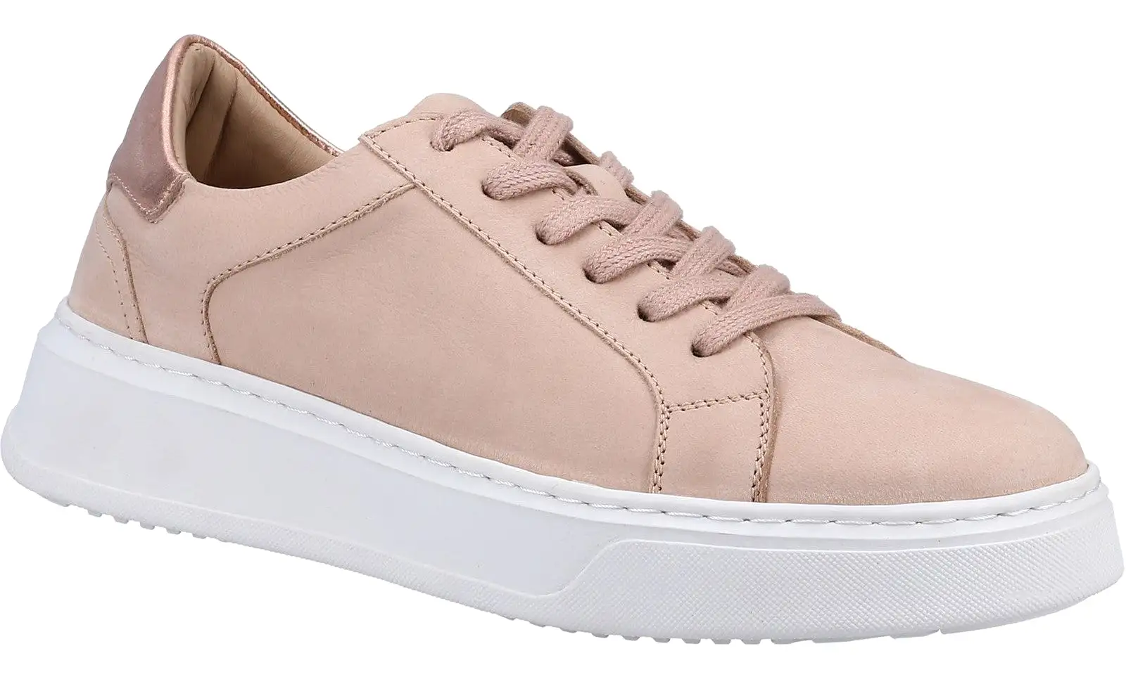 Hush Puppies Camille Womens Leather Lace Up Trainer