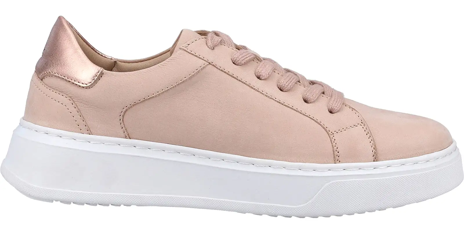 Hush Puppies Camille Womens Leather Lace Up Trainer