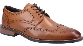 Hush Puppies Dustin Mens Leather Lace Up Brogue Shoe