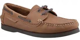 Hush Puppies Henry Mens Leather Lace Up Boat Shoe