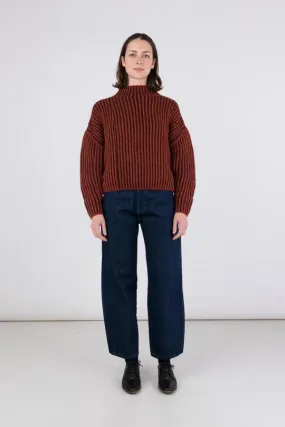 INES SWEATER - RUST