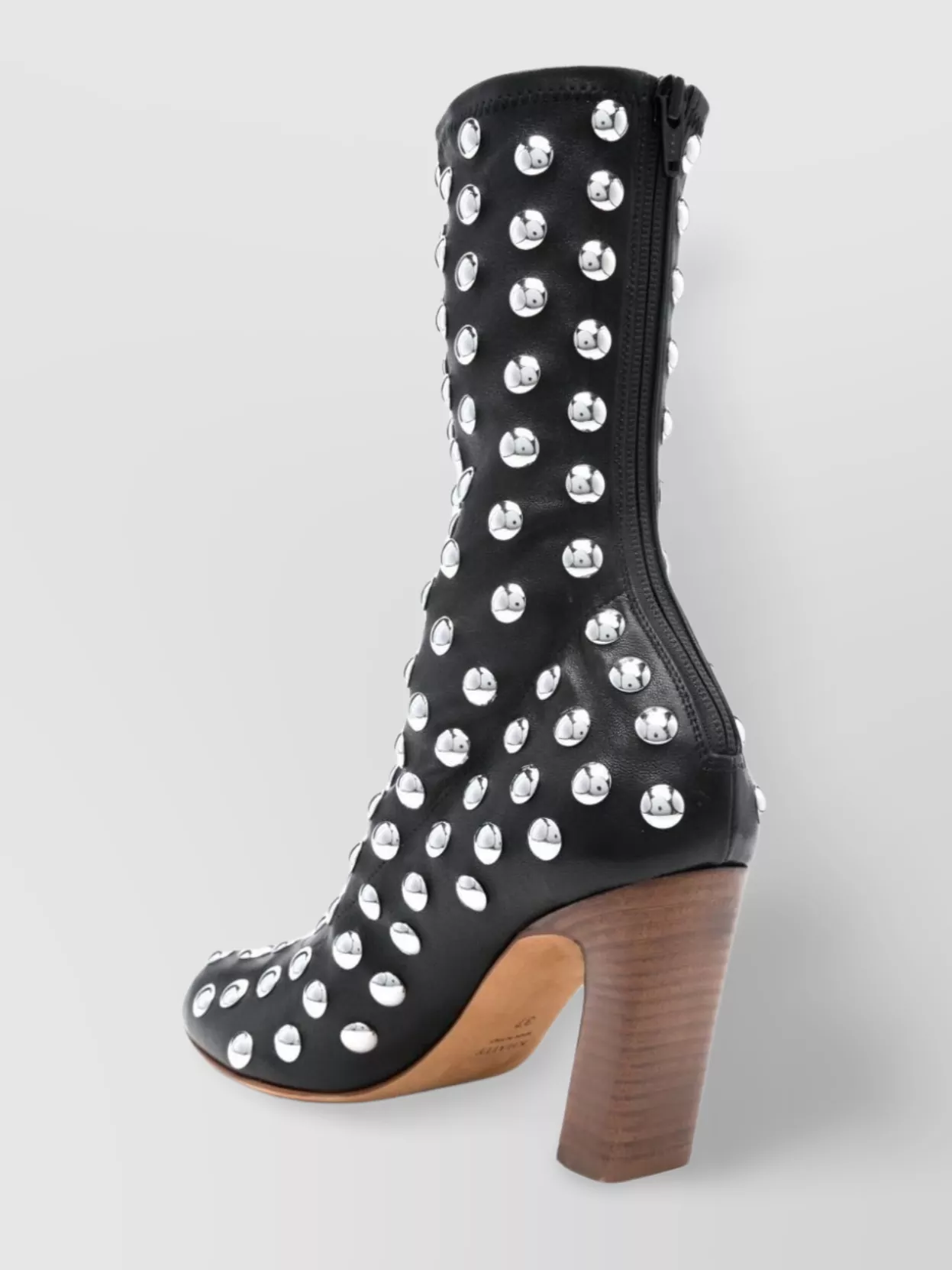 Khaite   Apollo studded leather boots