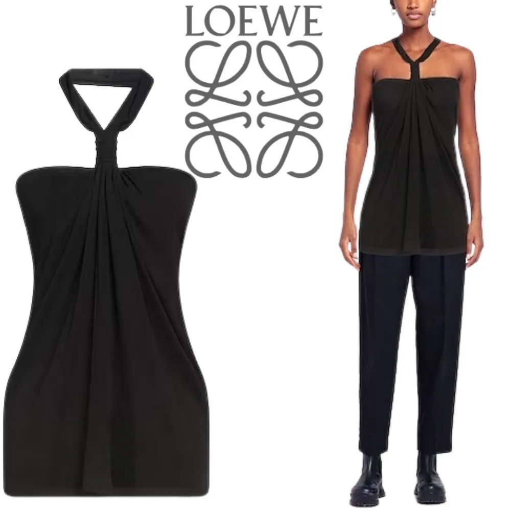 LOEWE  |Sleeveless Plain Party Style Elegant Style Formal Style