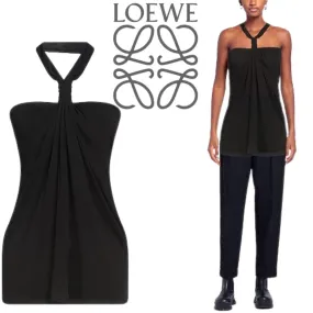 LOEWE  |Sleeveless Plain Party Style Elegant Style Formal Style