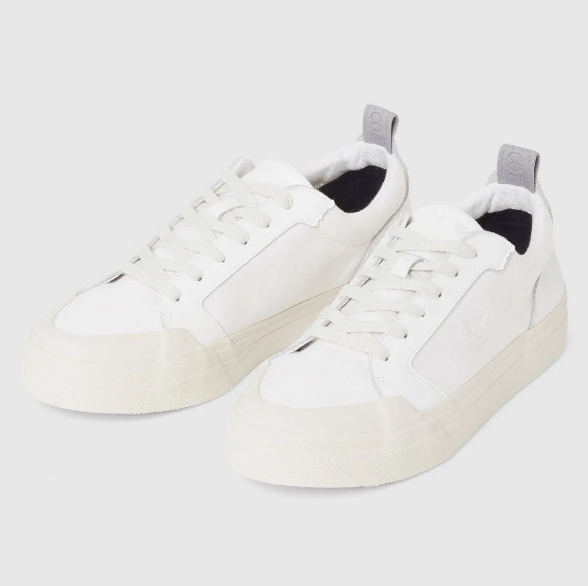 Lyle & Scott Dawson Twill Low Canvas Shoes White