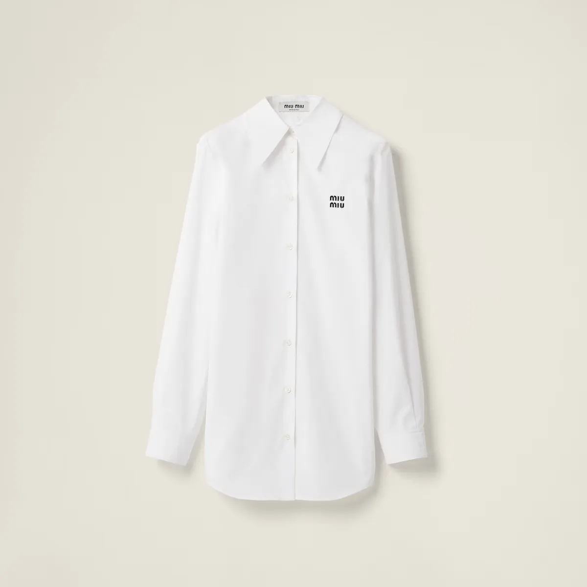 MiuMiu  |Casual Style Long Sleeves Plain Cotton Office Style