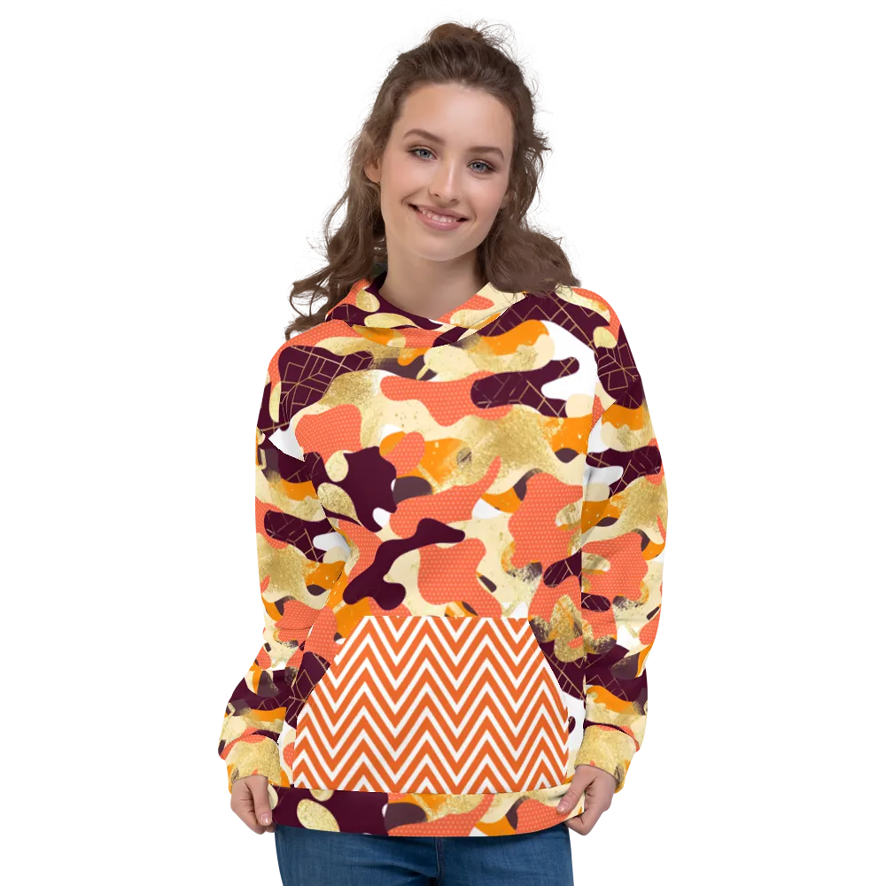 Orangesicle Camo SYLKKE Hoody