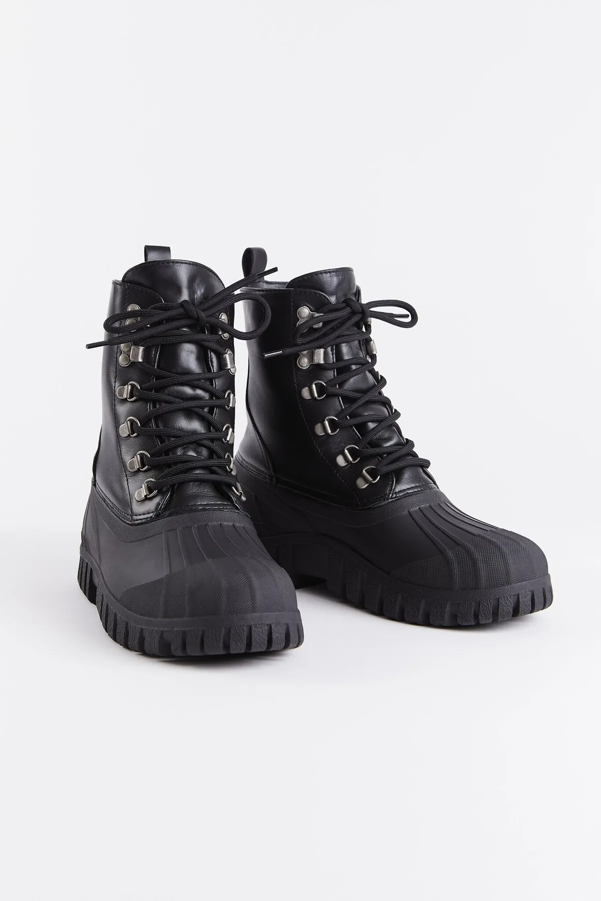 Patrol leather boots - Black