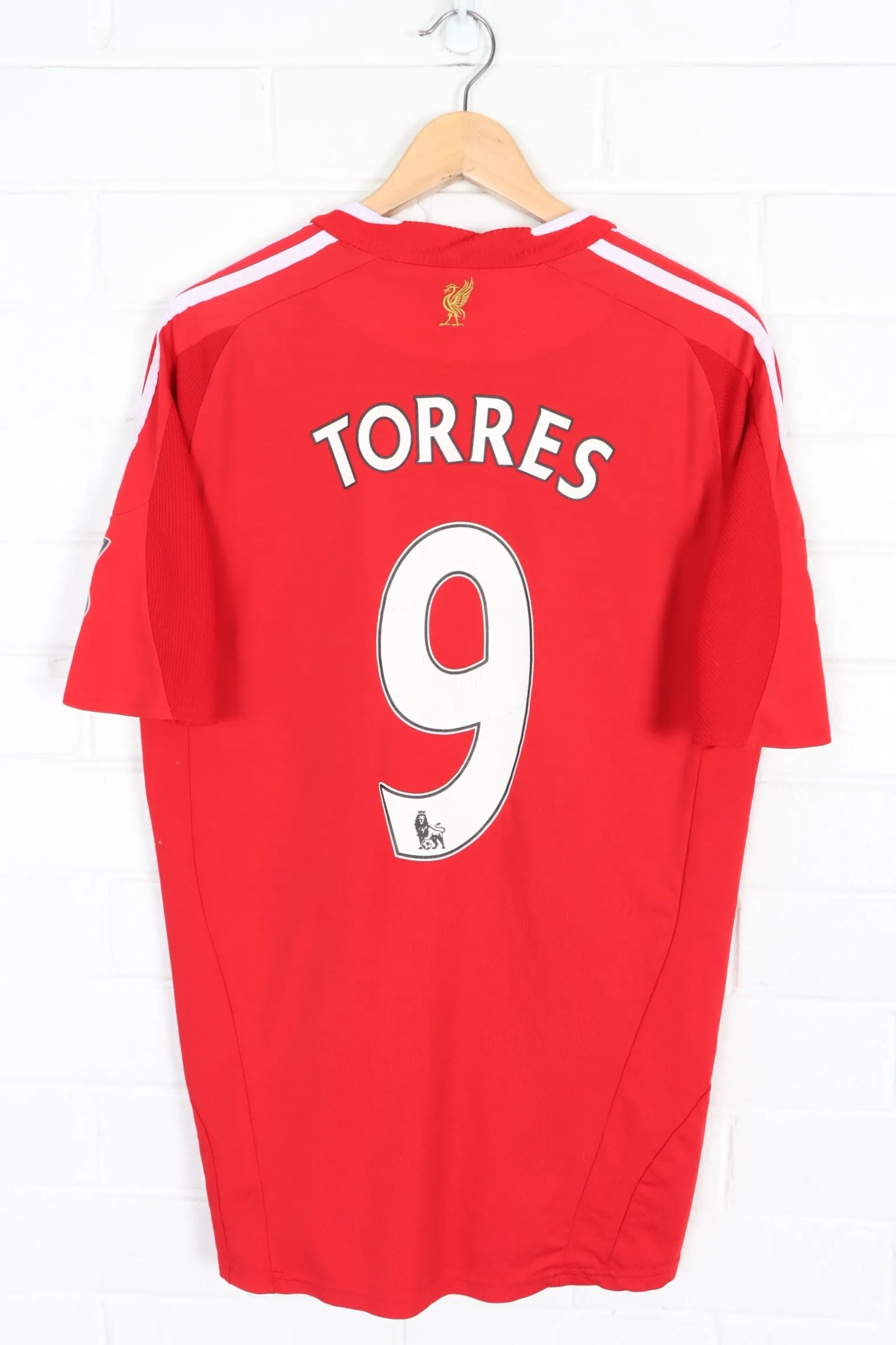 REPLICA Liverpool #9 Torres 2008-2010 ADIDAS Home Soccer Jersey (L)