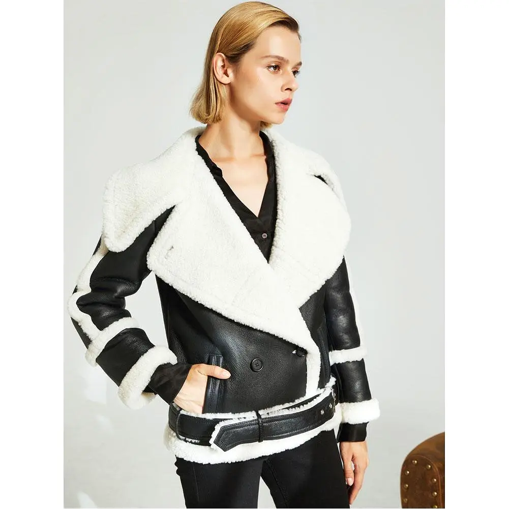 Salma Leather & Sheepskin Jacket