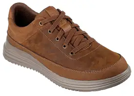 Skechers 204875 Proven Aldeno Mens Leather Lace Up Trainer