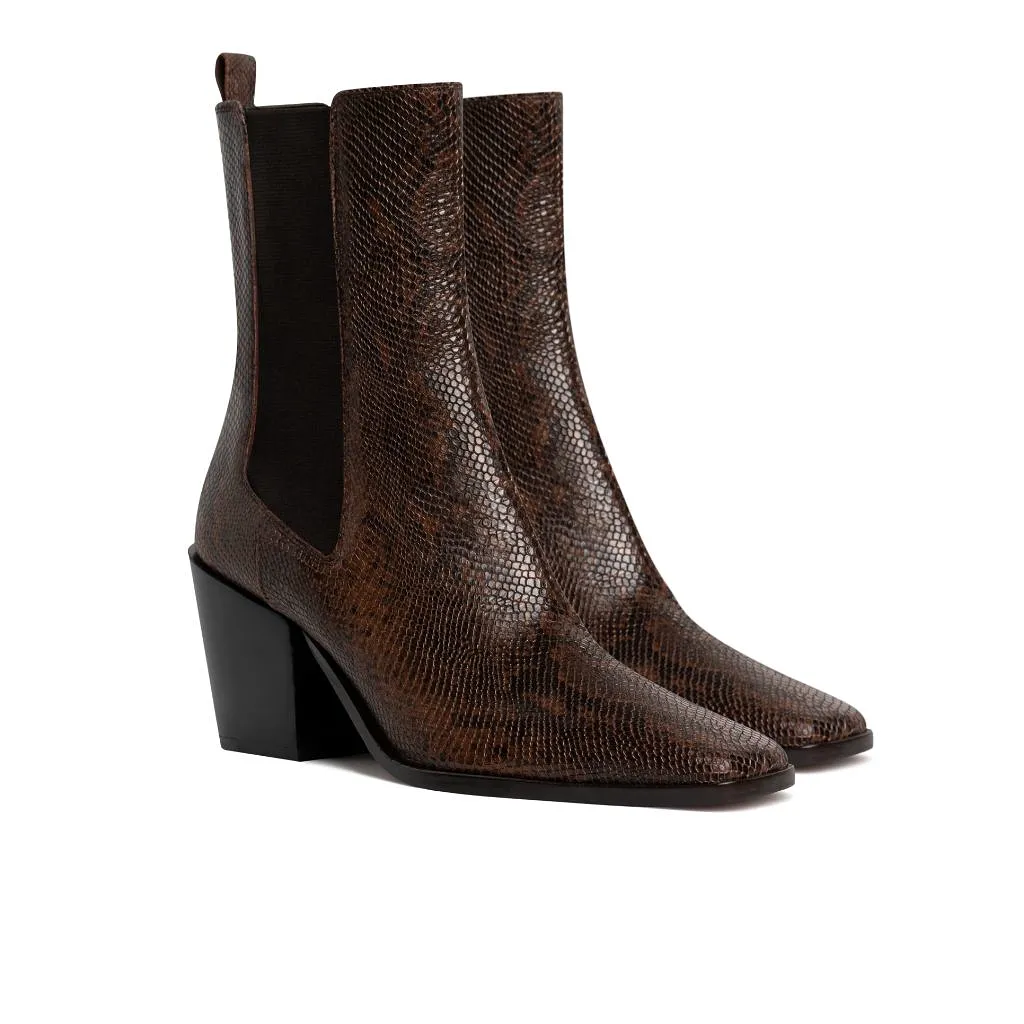 Soho | Chocolate Snake Print