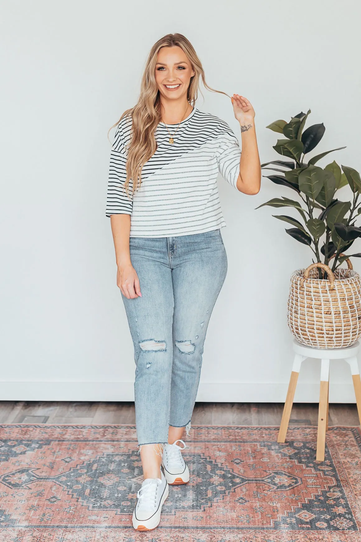 Striped Everyday Wear Top