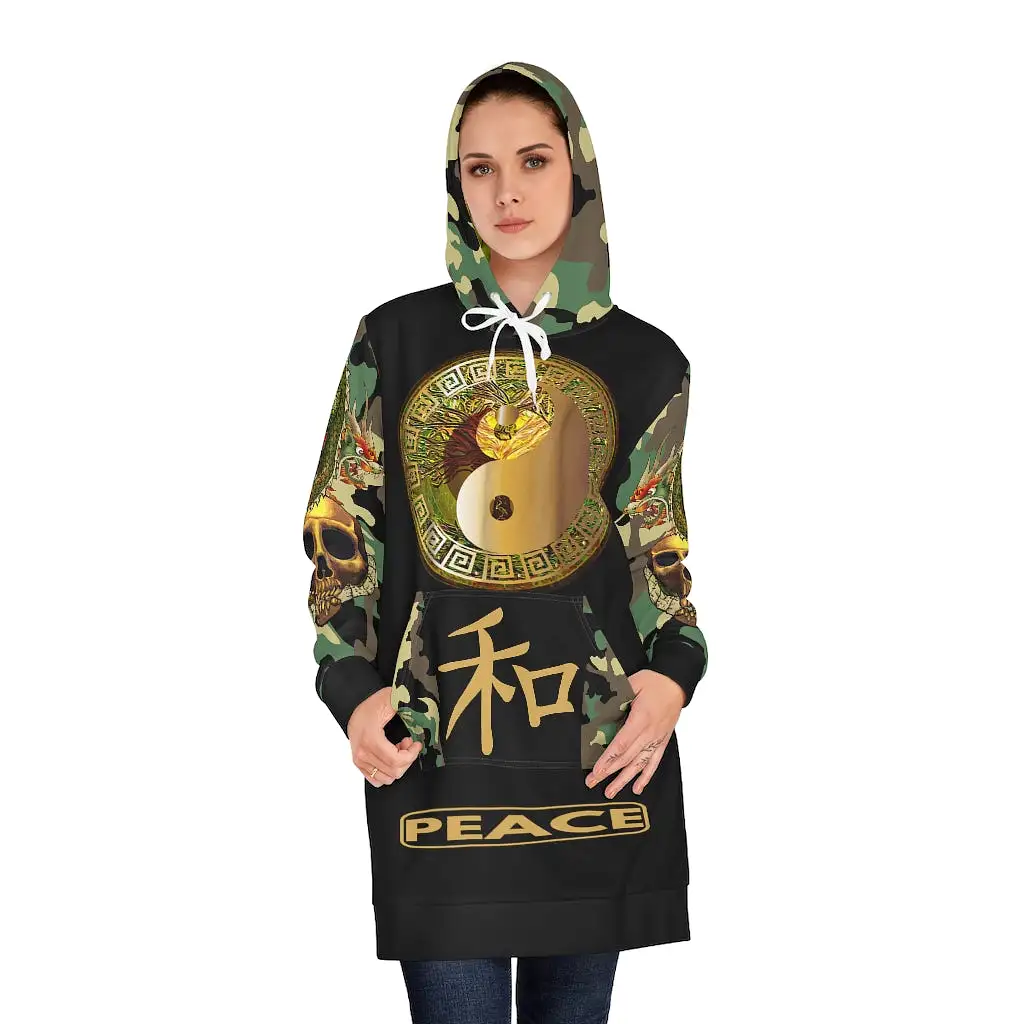 The Golden One (YinYang) Hoodie Dress