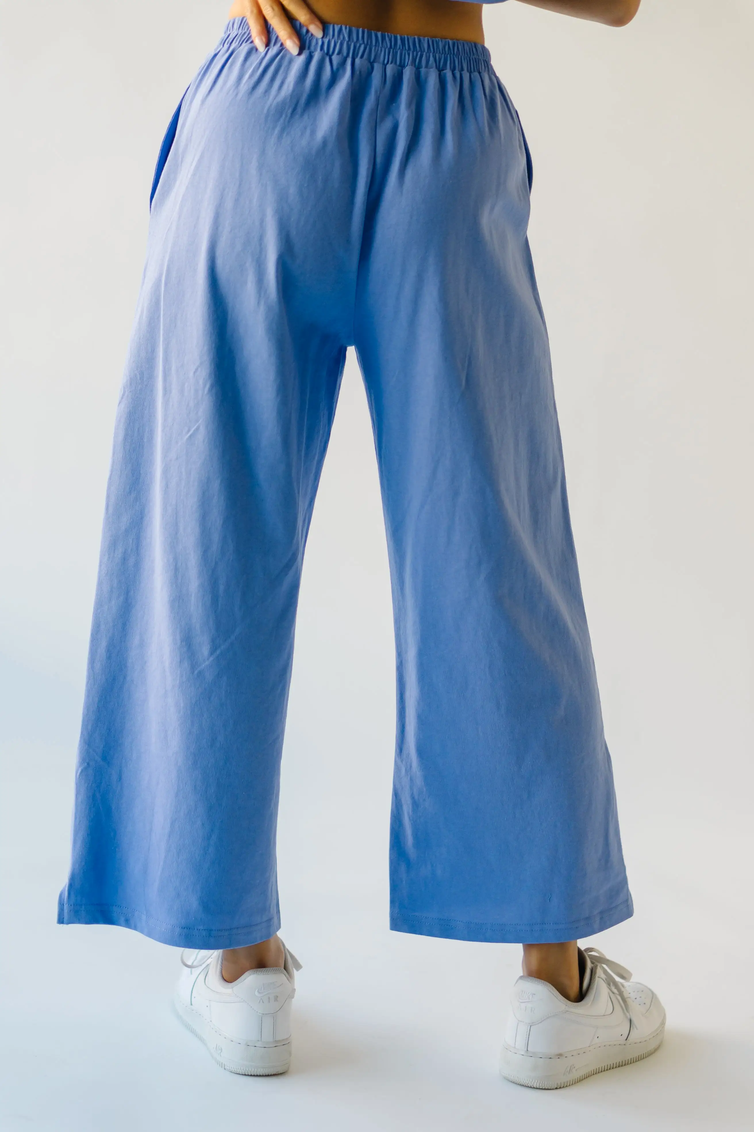 The Miami Smile Embroidered Pant in Periwinkle