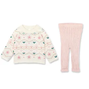 Tun Tun Knit Garden Sweater & Legging Outfit