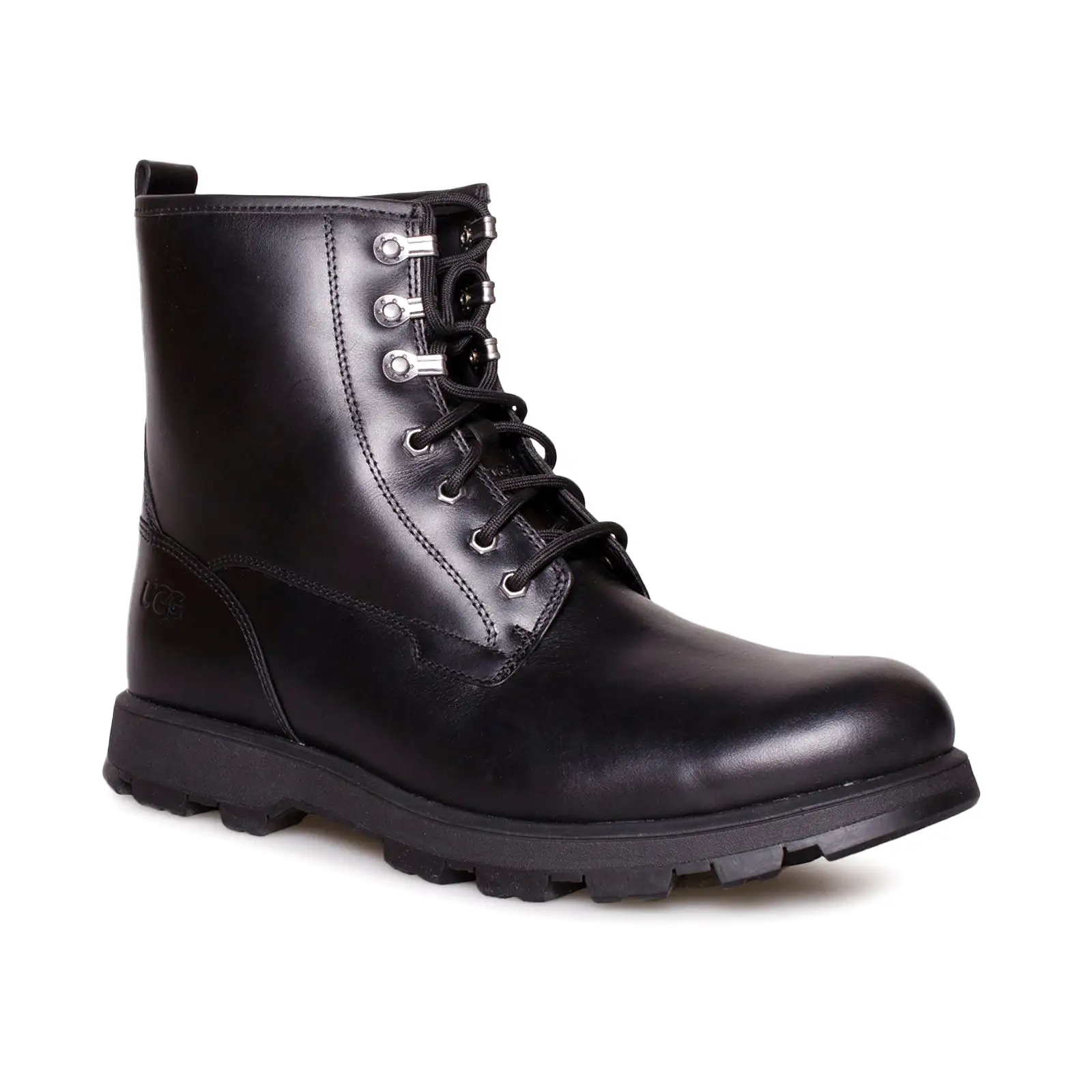 UGG Krikson Black Leather Boots - Men's