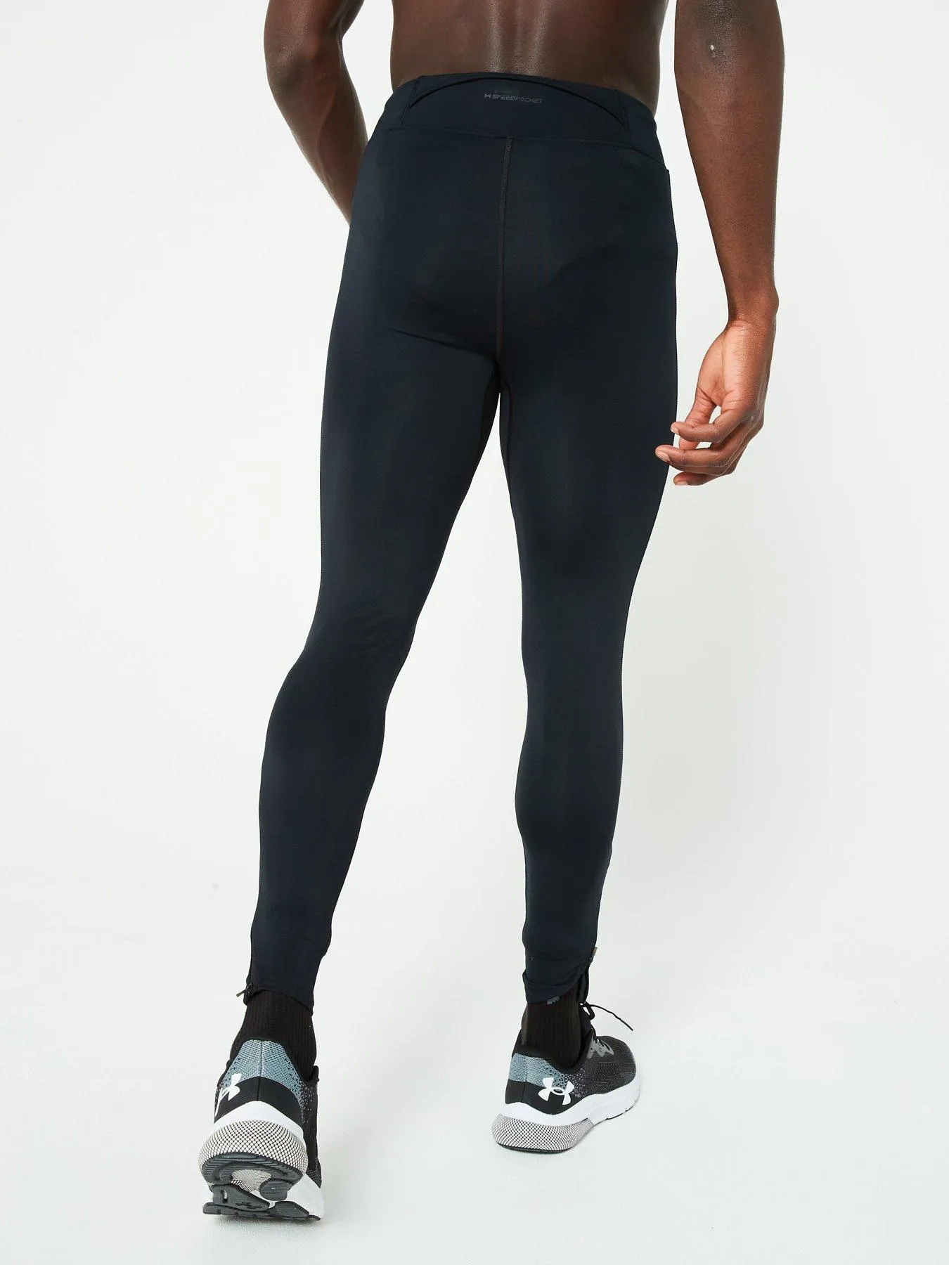 UNDER ARMOUR Mens Running Launch Pro Tights - Black