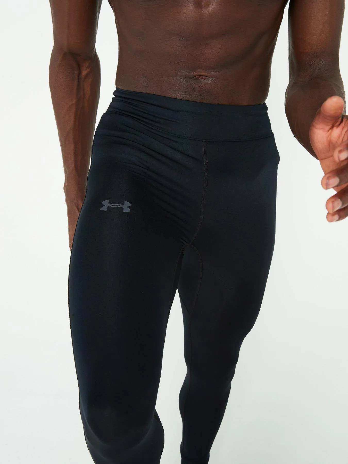 UNDER ARMOUR Mens Running Launch Pro Tights - Black