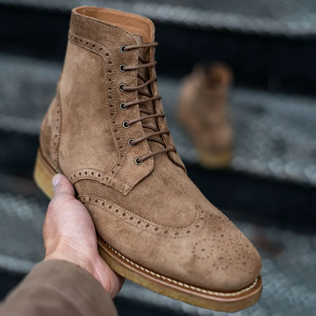 Wingtip | Caramel Suede